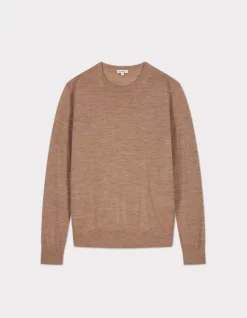 Celio Pull 100% laine mérinos à col rond - taupe^Femme Pulls