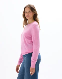 Celio Pull 100% laine mérinos à col rond - rose^Femme Les Essentiels Aux Meilleurs Prix|Pulls