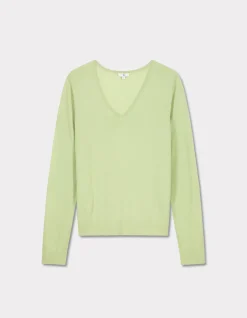 Celio Pull 100% laine mérinos à col V -^Femme Pulls