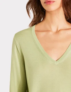Celio Pull 100% laine mérinos à col V -^Femme Pulls