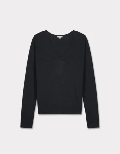 Celio Pull 100% laine mérinos à col V -^Femme Pulls