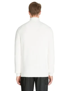 Celio Pull col camionneur regular coton mélangé - écru^Homme Pulls