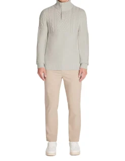 Celio Pull col montant regular coton mélangé - blanc^Homme Pulls