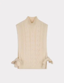 Celio Pull col montant sans manche à nouer - écru^Femme Pulls