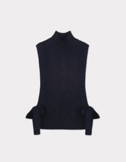 Celio Pull col montant sans manches à nouer -^Femme Pulls