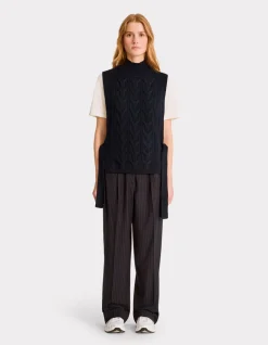 Celio Pull col montant sans manches à nouer -^Femme Pulls