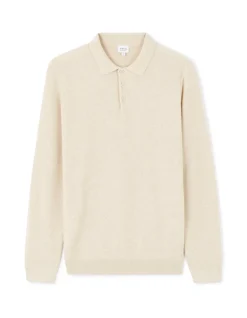 Celio Pull col polo 100% coton - beige^Homme Pulls