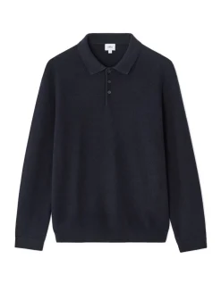 Celio Pull col polo slim 100% coton - marine^Homme Pulls