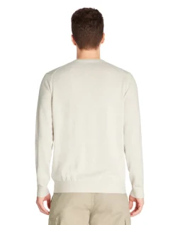 Celio Pull col rond 100% coton - beige clair^Homme Pulls