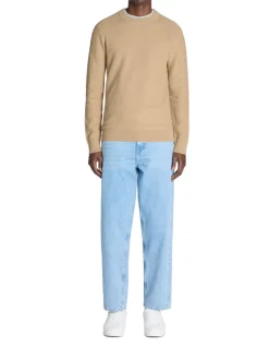 Celio Pull col rond 100% coton - beige^Homme Pulls