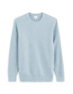 Celio Pull col rond 100% coton - bleu^Homme Pulls