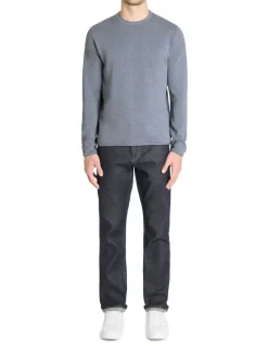 Celio Pull col rond 100% coton - bleu^Homme Pulls