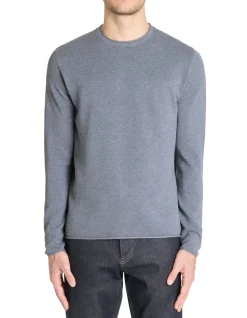 Celio Pull col rond 100% coton - bleu^Homme Pulls