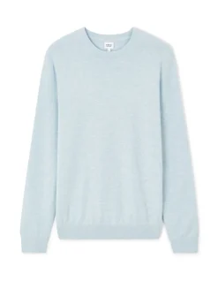 Celio Pull col rond 100% coton - bleu ciel^Homme Pulls