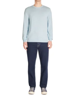 Celio Pull col rond 100% coton - bleu ciel^Homme Pulls