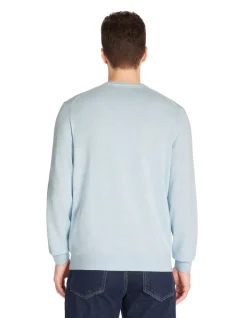 Celio Pull col rond 100% coton - bleu ciel^Homme Pulls