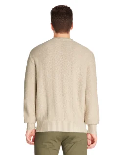 Celio Pull col rond 100% coton - ecru^Homme Pulls
