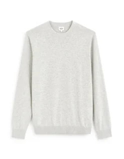 Celio Pull col rond 100% coton - gris chiné^Homme Pulls