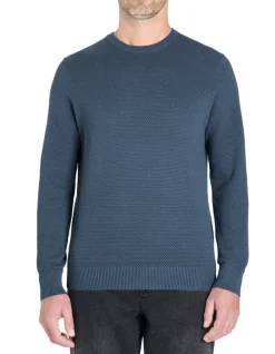 Celio Pull col rond 100% coton - marine^Homme Pulls