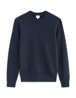 Celio Pull col rond 100% coton - marine^Homme Pulls