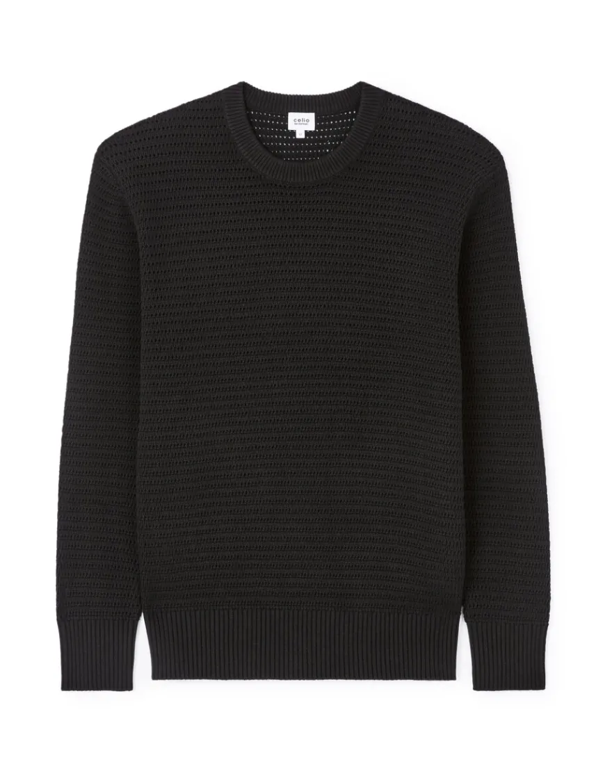 Celio Pull col rond 100% coton -^Homme Pulls