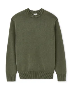 Celio Pull col rond 100% coton - vert^Homme Pulls