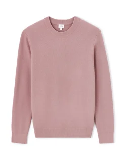 Celio Pull col rond 100% coton - vieux rose^Homme Pulls