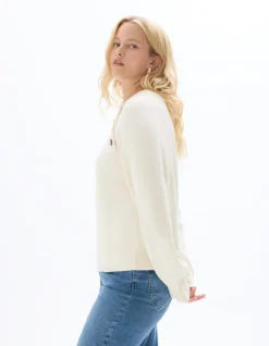 Celio Pull col rond avec boutons décoratifs -^Femme Pulls