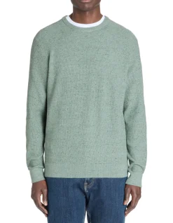 Celio Pull col rond coton mélangé - vert^Homme Pulls