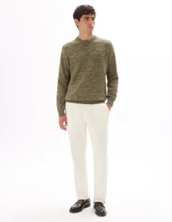 Celio Pull col roulé 100 % coton - kaki^Homme Pulls