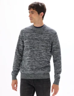 Celio Pull col roulé 100% coton - marine^Homme Pulls