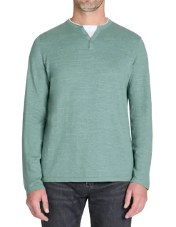 Celio Pull col tunisien coton mélangé - vert^Homme Pulls