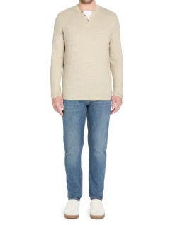 Celio Pull col tunisien coton mélangé - beige^Homme Pulls
