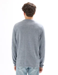Celio Pull col tunisien coton mélangé - gris foncé^Homme Pulls