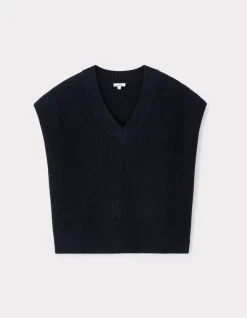 Celio Pull col V coton polyester -^Femme Pulls