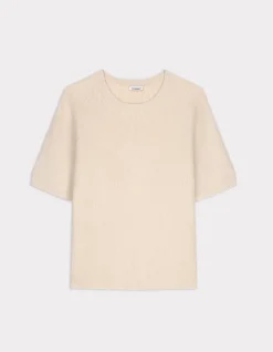 Celio Pull en maille côtelée - beige^Femme Pulls|Les Ensembles