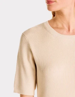 Celio Pull en maille côtelée - beige^Femme Pulls|Les Ensembles