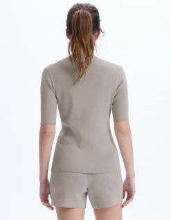Celio Pull en maille côtelée - gris^Femme Pulls|Les Ensembles