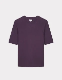 Celio Pull en maille côtelée - violet^Femme Pulls|Les Ensembles