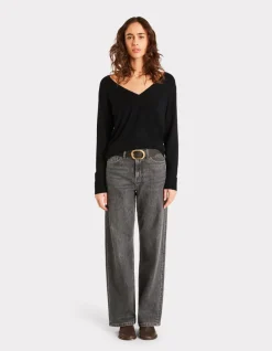 Celio Pull en maille fine col V -^Femme Pulls|Les Essentiels Aux Meilleurs Prix