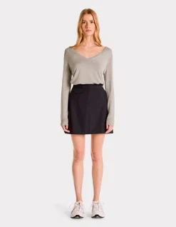 Celio Pull en maille fine col V - gris clair^Femme Pulls