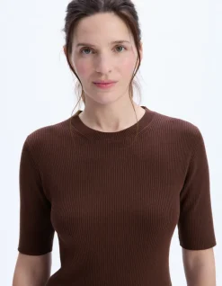 Celio Pull ensemble en maille côtelée - bordeaux^Femme Pulls|Les Ensembles