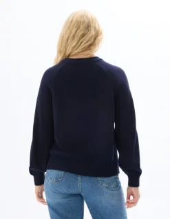 Celio Pull femme col rond avec boutons décoratifs -^Femme Pulls