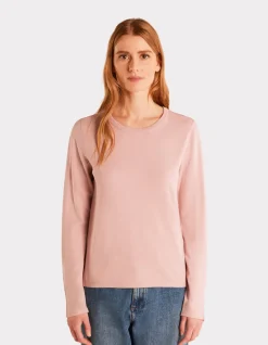 Celio Pull fluide col rond en viscose Ecovero - rose^Femme Pulls