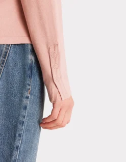 Celio Pull fluide col rond en viscose Ecovero - rose^Femme Pulls