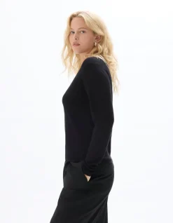 Celio Pull fluide col rond en viscose ECOVERO™ -^Femme Pulls