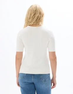Celio Pull fluide col rond en viscose ECOVERO™ - écru^Femme Pulls