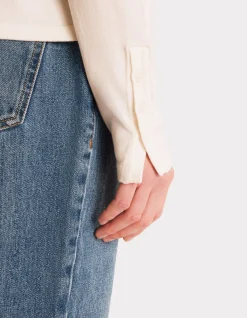Celio Pull fluide col rond en viscose Ecovero - écru^Femme Pulls