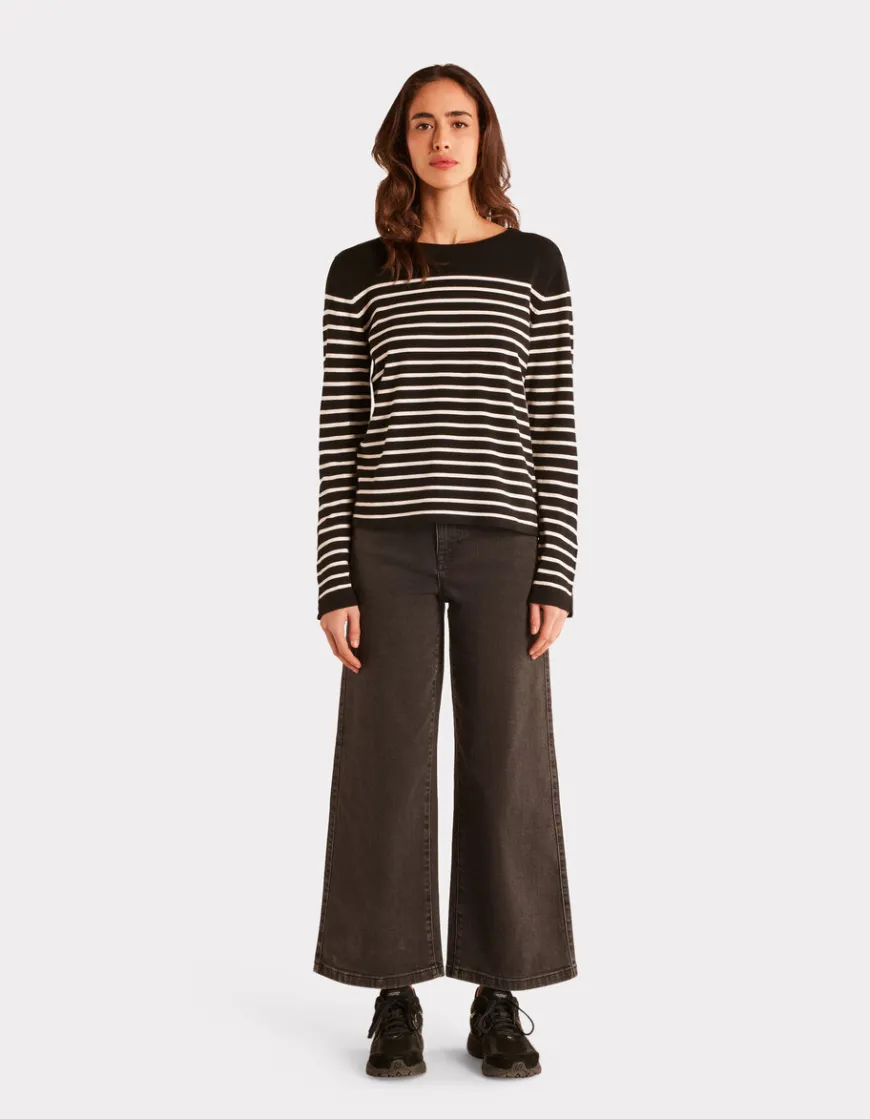 Celio Pull fluide rayé en viscose Ecovero -^Femme Pulls