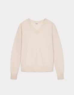Celio Pull léger à col V - beige^Femme Pulls